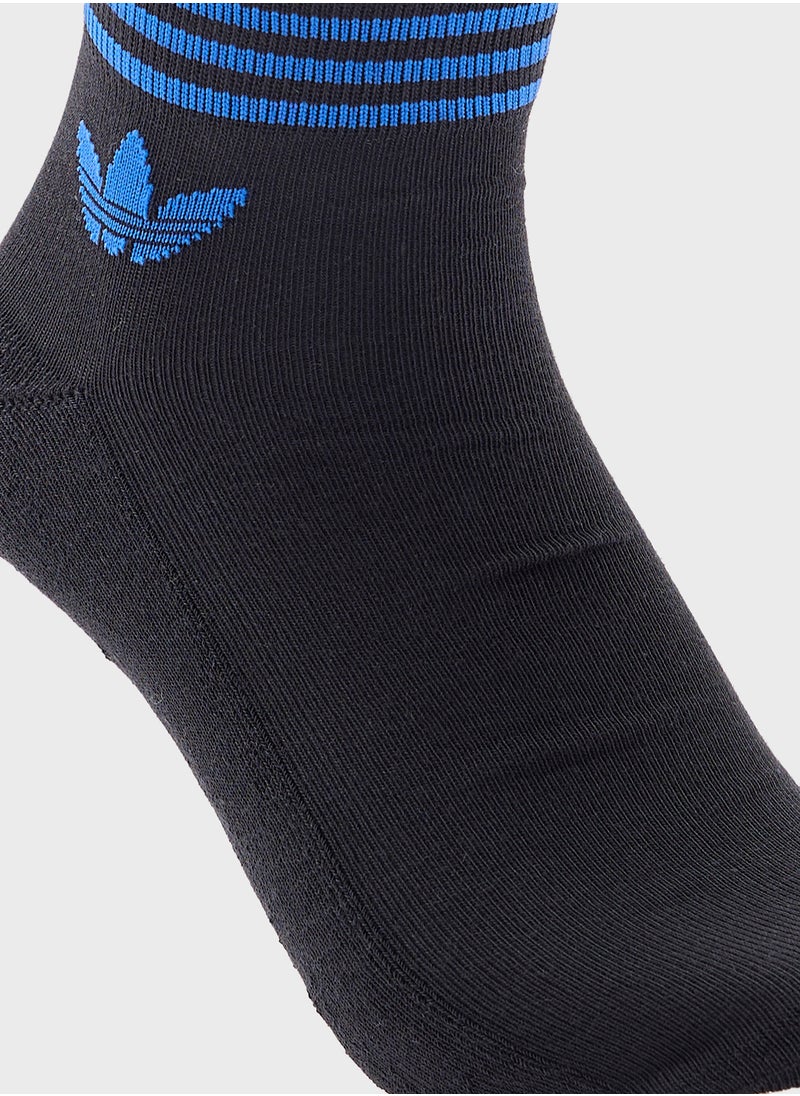 3 Pack Trefoil Ankle Socks