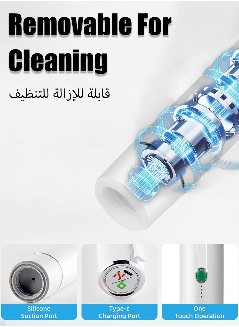 Vacuum Sealer Food Vacuum Saver with 5 Pcs Sealer Bags one-touch start  low noise Mini portable  White