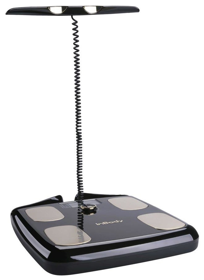 Dial H20 Body Fat Scale - InBody Scale for Body Weight, Fat Percentage and Muscle Mass - Gym Accessory for Men & Women, Body Fat Measurement Device - Bluetooth-Connected, Midnight Black