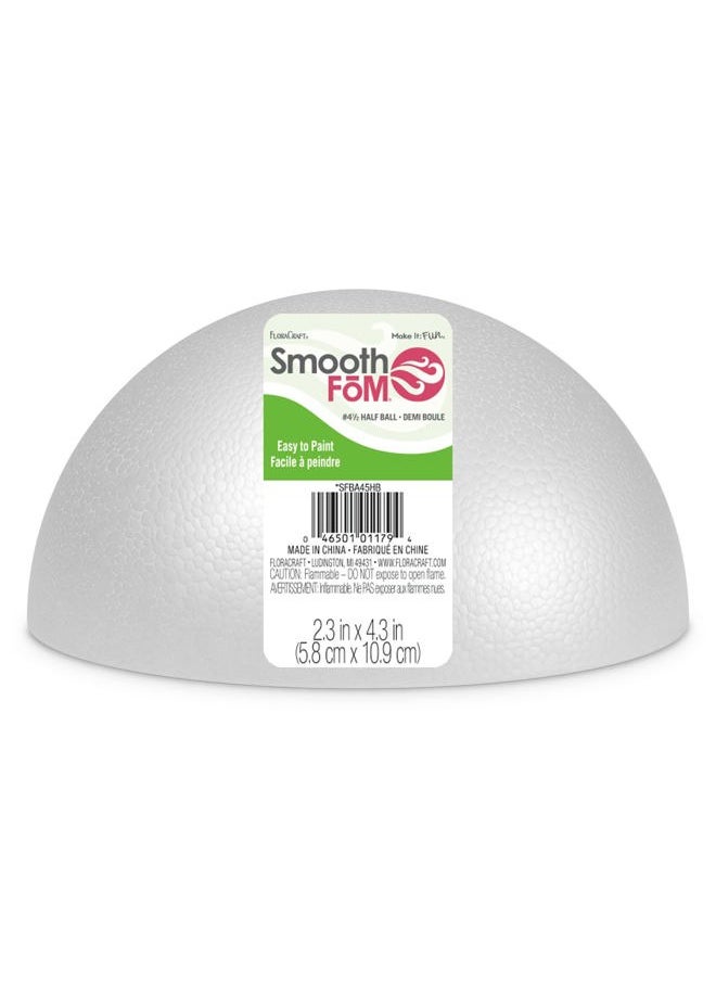 SmoothFōM Half Ball 2.3 Inch x 4.3 Inch White