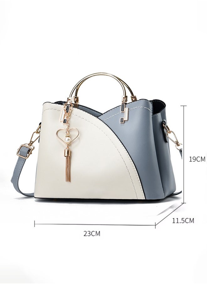 Women's Bag Large Capacity Colorblock, Shoulder & Crossbody Bag for Women Girls, Trendy and Stylish Tassel Han