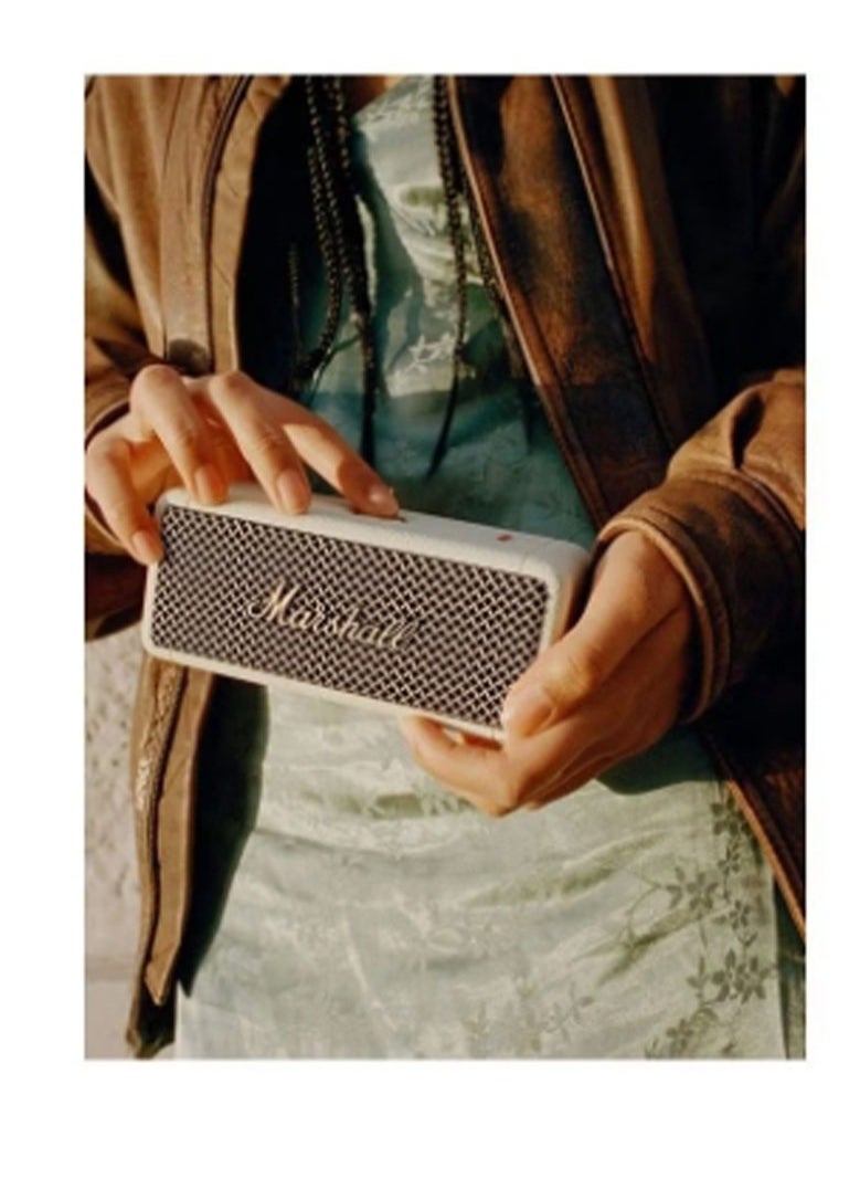 Emberton 2 Portable Bluetooth Speakers - Water Resistant Wireless Speakers Portable Speaker 30 Hour of Playtime Cream