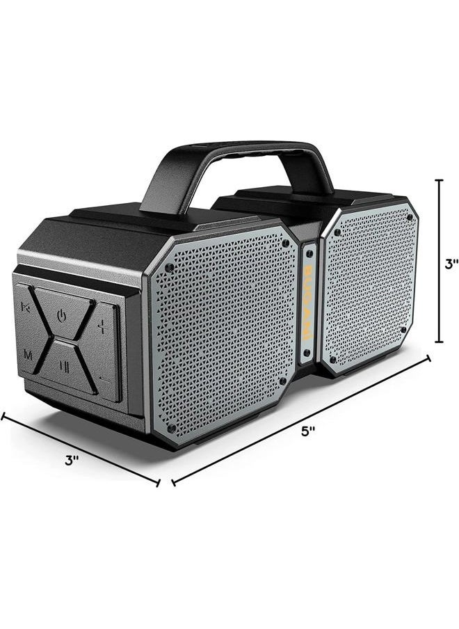 Shock Bluetooth Speaker, Portable Bluetooth 5.3, Waterproof, 60W Super Power, Outdoor Speaker, Black(New Model)