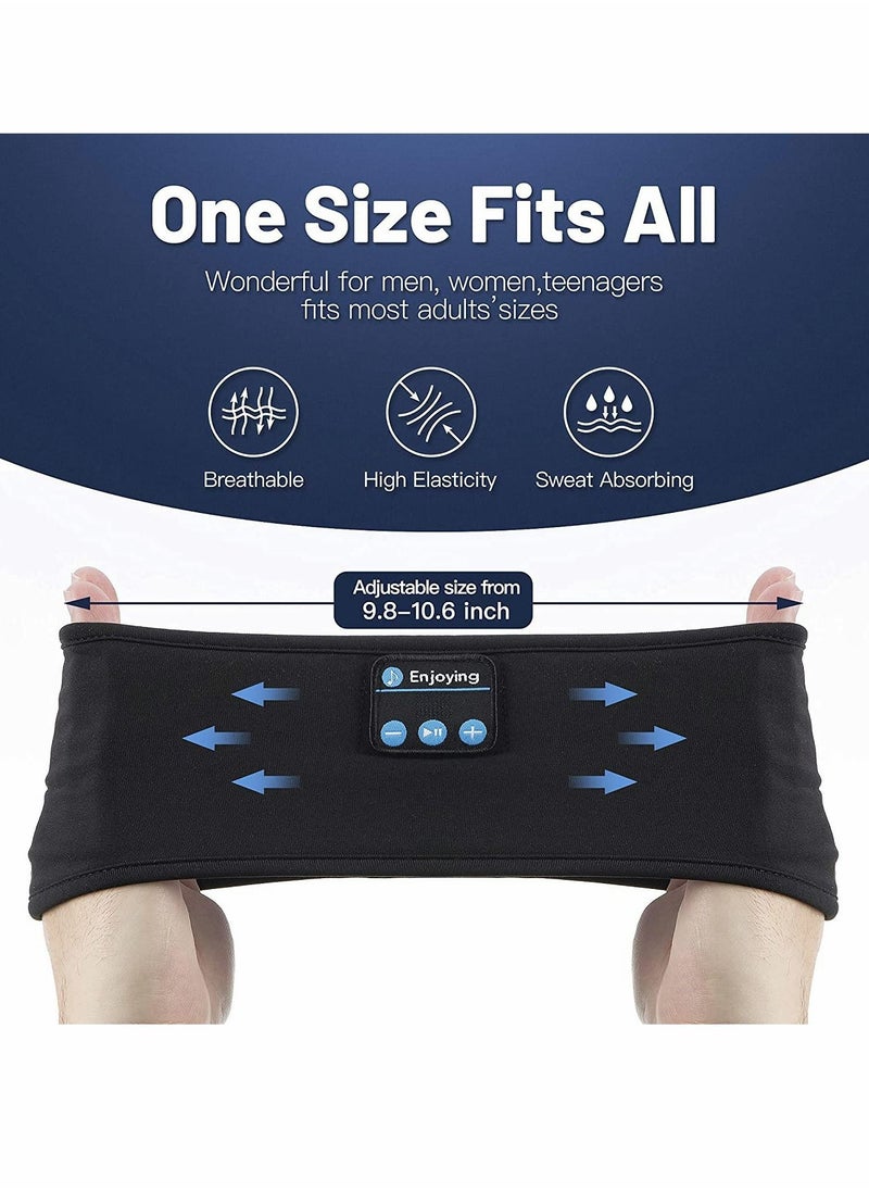 Sleep Headphones, Bluetooth Sleep Eye Mask Wireless Headphones, Sleeping Travel Music Eye Cover, Sports Headband Headphones with Ultra-Thin HD Stereo Speakers, for Insomnia, Snoring, Travel