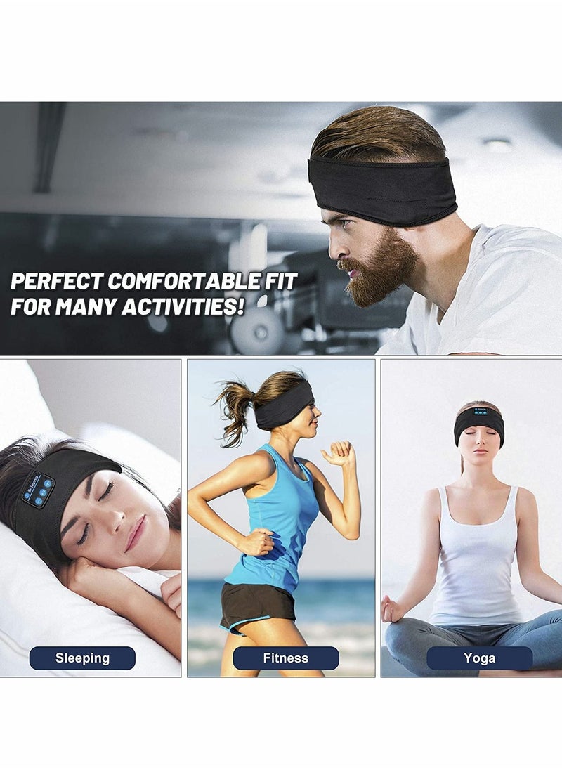 Sleep Headphones, Bluetooth Sleep Eye Mask Wireless Headphones, Sleeping Travel Music Eye Cover, Sports Headband Headphones with Ultra-Thin HD Stereo Speakers, for Insomnia, Snoring, Travel
