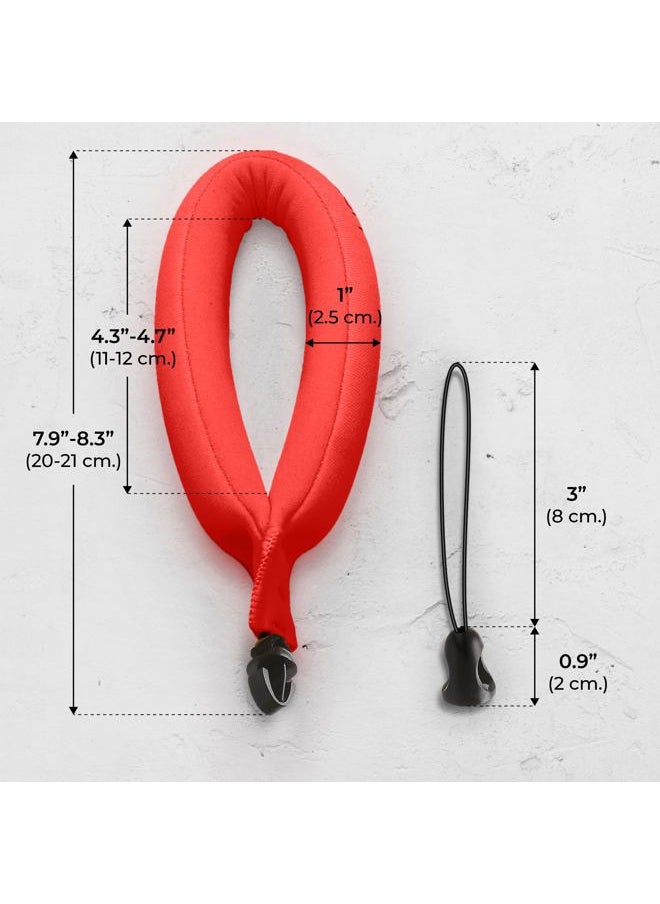 Waterproof Camera Float (2-pack) Floating Strap for GoPro Hero12, DJI Action 4, Insta360 Ace Pro, Olympus Tough TG-6, & Many More Action Cameras and Phones