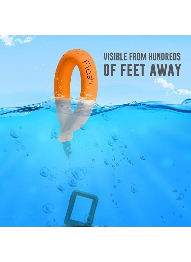 Waterproof Camera Float (2-pack) Floating Strap for GoPro Hero12, DJI Action 4, Insta360 Ace Pro, Olympus Tough TG-6, & Many More Action Cameras and Phones