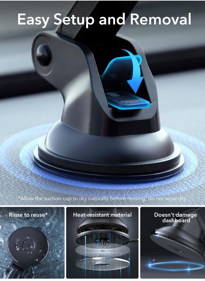 for MagSafe Car Mount Charger, for Magsafe Car Charger, Dashboard/Windshield Magnetic Wireless Phone Charging, 360° Rotation, Magnetic Car Phone Holder for iPhone 16/15/14/13/12,S25, Fast Charging