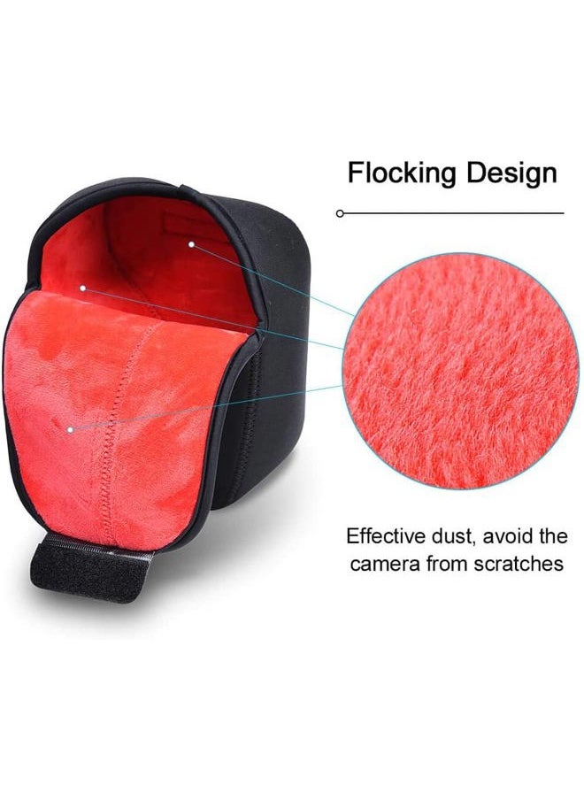 DSLR SLR Camera Sleeve Case with Neoprene Protection, Compatible for Nikon, Canon, Pentax, Sony and ect...(Medium Black)