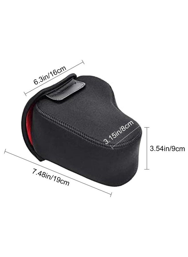 DSLR SLR Camera Sleeve Case with Neoprene Protection, Compatible for Nikon, Canon, Pentax, Sony and ect...(Medium Black)