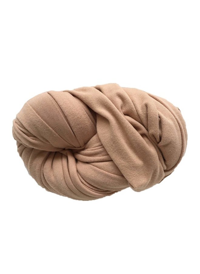 3Pcs Newborn Photography Props Baby Photoshoots Photo Posing Wraps Backdrops with Headband Stretch (Wrap + Backdrop + Headband, Light Coffee)