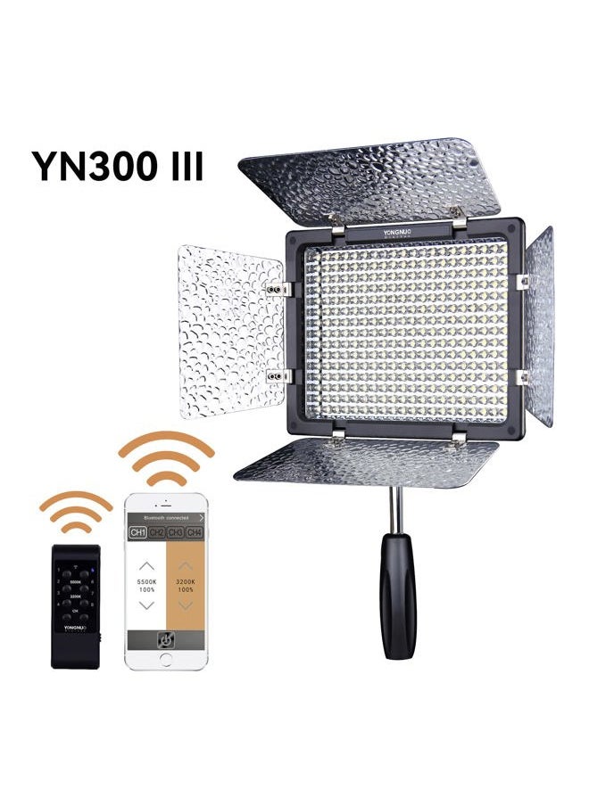 YN300 III LED Video Light with 5600k Color Temperatur e and Adjustable Brightness for Canon Nikon Pentax Olympus Samsung
