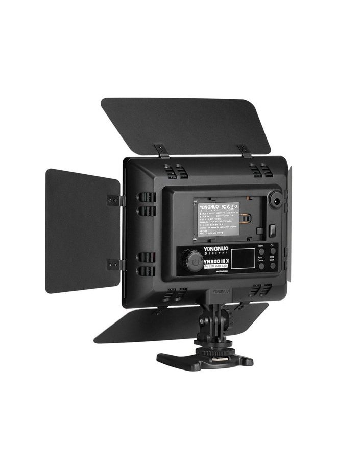 YN300 III LED Video Light with 5600k Color Temperatur e and Adjustable Brightness for Canon Nikon Pentax Olympus Samsung