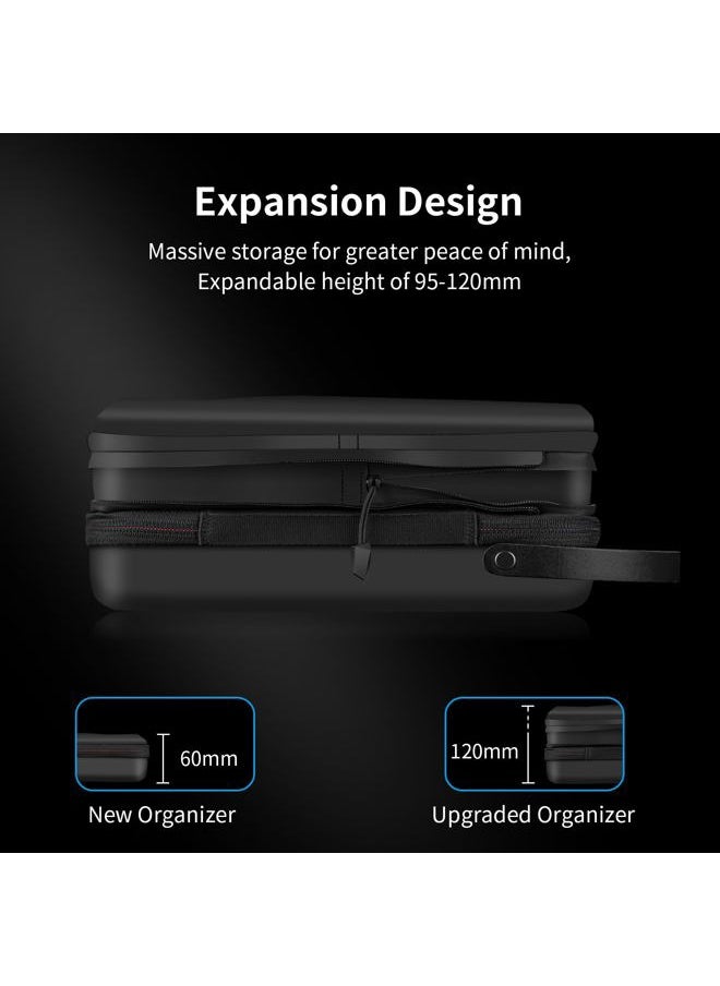 Large Carry Case Carrying Travel Bag for GoPro Max Hero 13 12 11 10 9 8 7 6 5 DJI Action 3 4 5 Osmo Pocket 3 Insta360 X3 Go3 Ace Pro Battery Charger Strap Mount Accessories