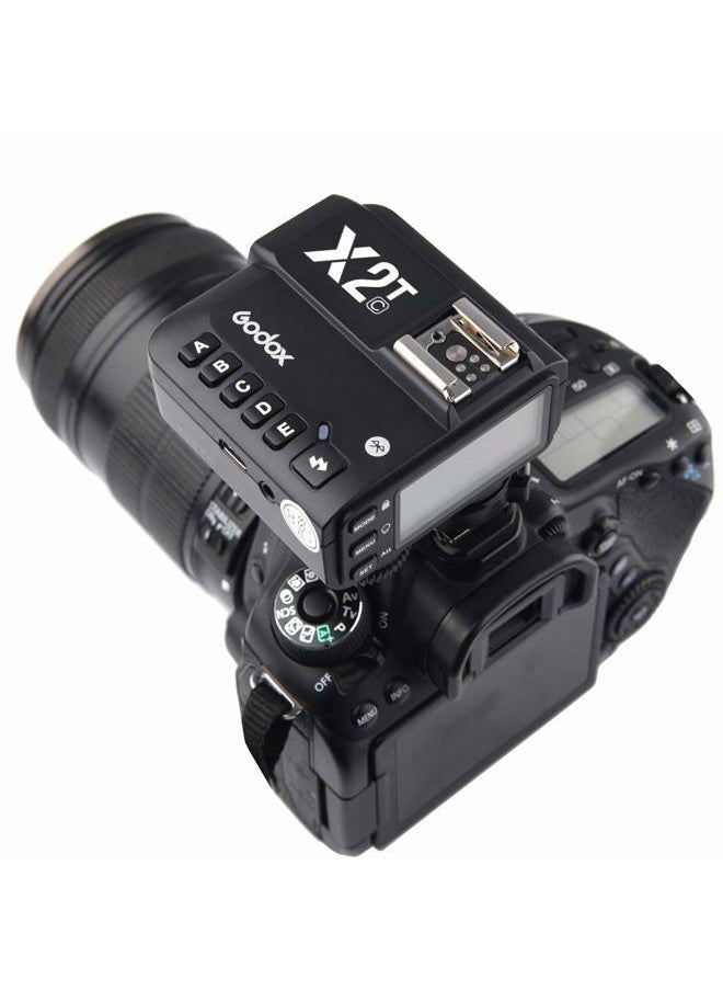 Godox X2T-C TTL Wireless Trigger, 1/8000s High-Speed Sync 2.4G TTL Transmitter, Compatible with Canon DSLRs(X2T-C)