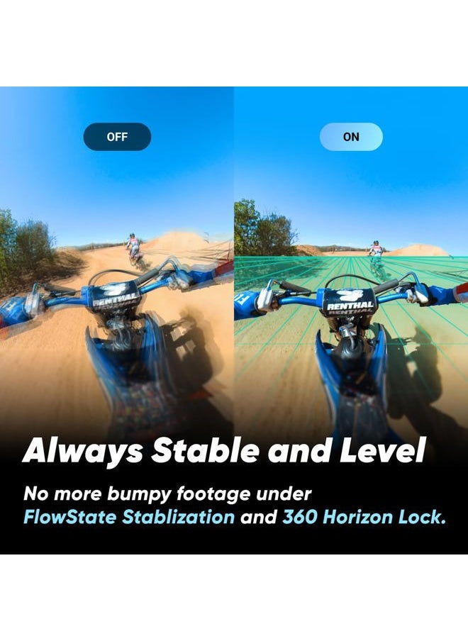 X3 - Waterproof 360 Action Camera with 1/2