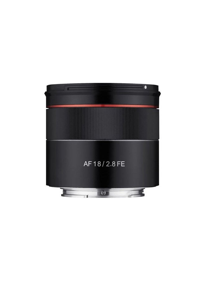 SYIO18AF-E AF 18mm F2.8 Wide Angle auto Focus Full Frame Lens for Sony E Mount, Black