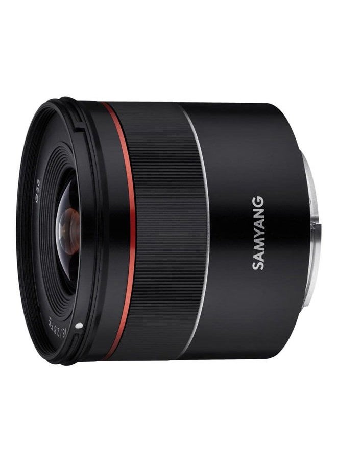 SYIO18AF-E AF 18mm F2.8 Wide Angle auto Focus Full Frame Lens for Sony E Mount, Black