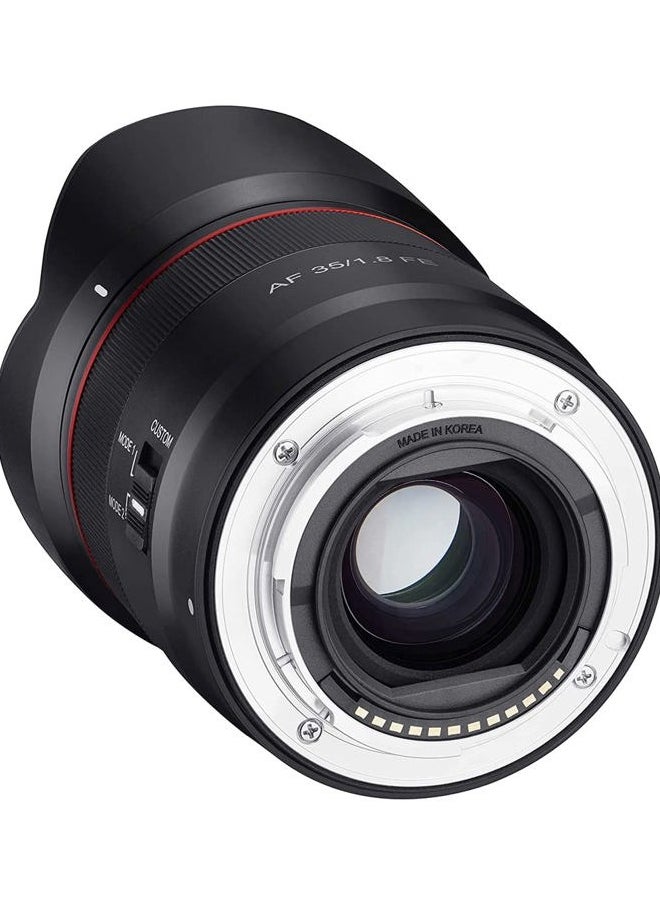 35mm F1.8 Auto Focus Compact Full Frame Wide Angle Lens for Sony E Mount, Black (SYIO3518-E)