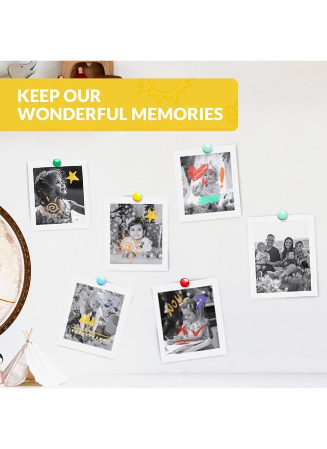 Mafiti 5 Rolls Kids Instant Camera Refill Print Paper for K27/D101/Q5 Kids Camera Instant Print-Photo Print Thermal Paper Compatible With Most Kids Camera Instant Print,2.2 x1 Inch,White