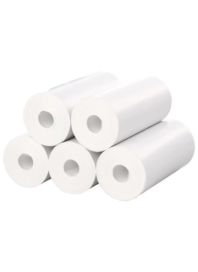 Mafiti 5 Rolls Kids Instant Camera Refill Print Paper for K27/D101/Q5 Kids Camera Instant Print-Photo Print Thermal Paper Compatible With Most Kids Camera Instant Print,2.2 x1 Inch,White