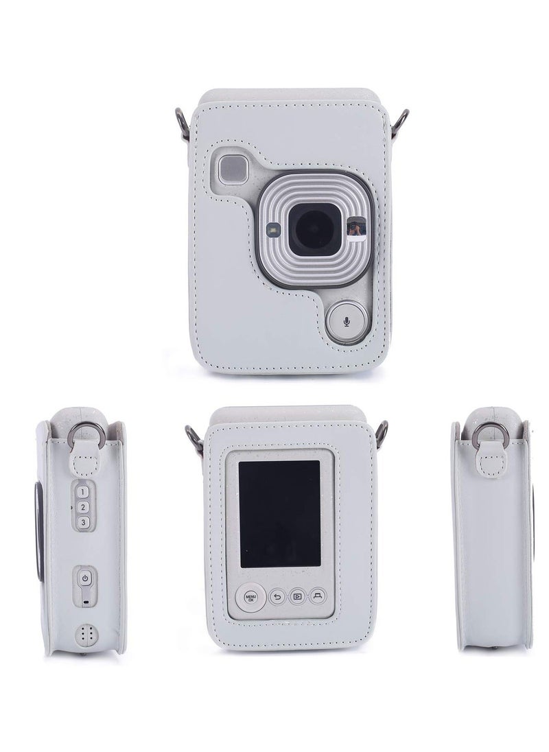 Case for Instax Mini Liplay Hybrid Instant Camera and Printer, Soft Shockproof Case with Detachable/Adjustable Shoulder Strap for Fujifilm Instax Mini Liplay Hybrid Instant Camera