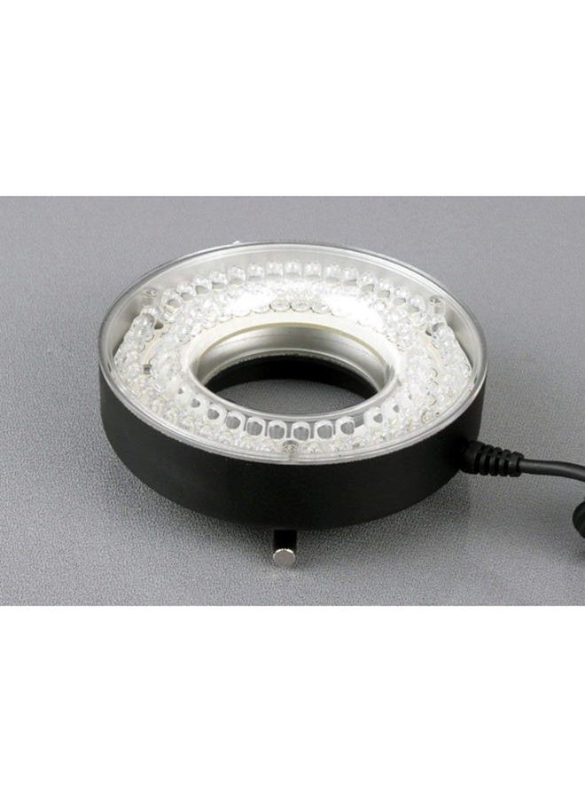 LED-80MB 80-LED Microscope Ring Light Black with Metal Body and Adapter