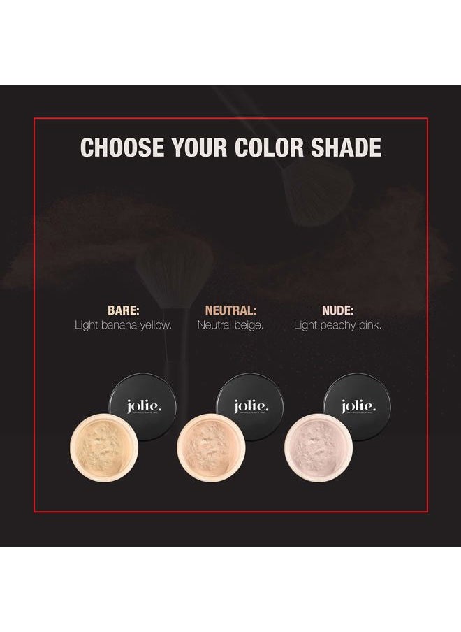 Jolie Loose Translucent Face Powder - Ultra Fine, Silky Makeup Setting Powder (Nude 01A)