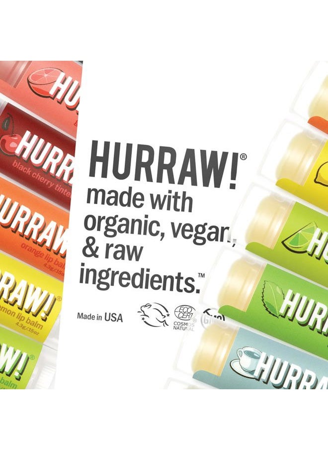 Hurraw! Coconut Lip Balm, 2 Pack: Organic, Certified Vegan, Cruelty and Gluten Free. Non-GMO, 100% Natural Ingredients. Bee, Shea, Soy and Palm Free. Made in USA