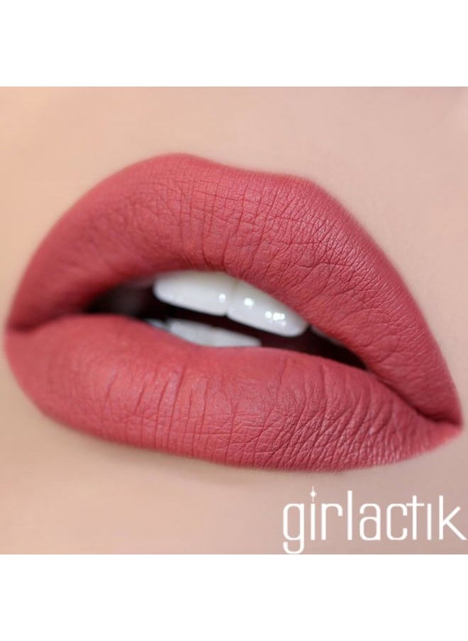 Long Lasting Matte Lip Paint Liquid Lipstick in Allure- Long wearing, Smooth Application, Pigmented, Non-Crack Formula, Lightweight, 7.5 ml / .25 oz, (Allure)