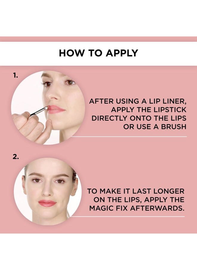 Perfect Color Lipstick - Perfect Rosewood - Glide-On Lipstick - Rich Color & Plumping Effect - Creamy, Pearly Finish - Hyaluronic Acid - Long Lasting - Lip Plumper - Makeup - 0.14 Oz