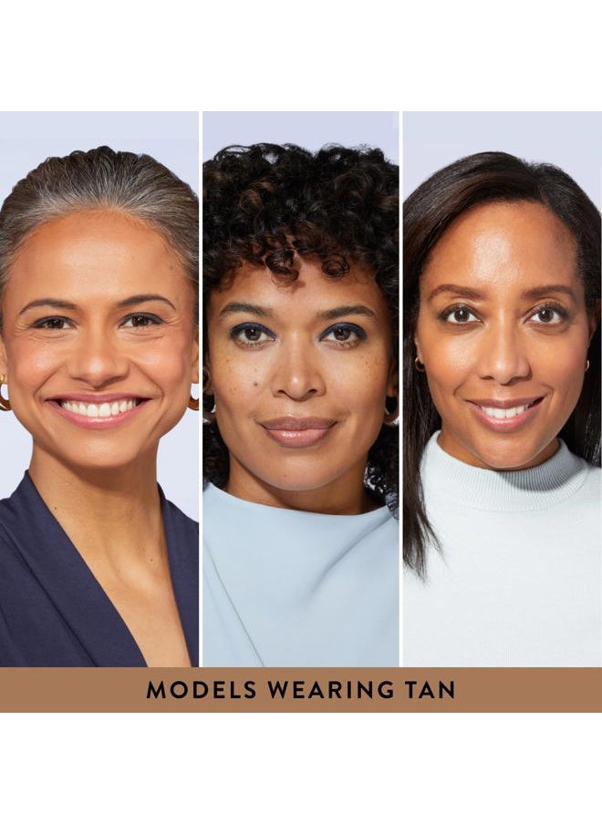Award-Winning Baked Balance-n-Brighten Color Correcting Powder Foundation - Tan - Buildable Light to Medium Coverage - Demi-Matte Natural Finish
