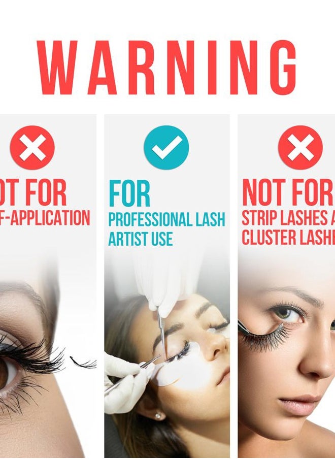 Sensitive Eyelash Extension Glue Stacy Lash 0.34fl.oz/10ml / 5-6 Sec Drying time/Retention – 4-5 Weeks/Black Adhesive/Professional Supplies