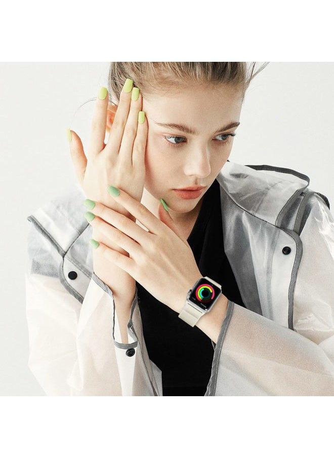 HILIMINY 10 Pack Stretchy Solo Loop Bands Compatible With Apple Watch 38mm 40mm 41mm, Elastic Nylon Sport Straps for iWatch SE Series 9 8 7 6 5 4 3 2 1, Braided No Buckles Men Women Wristband, A XS