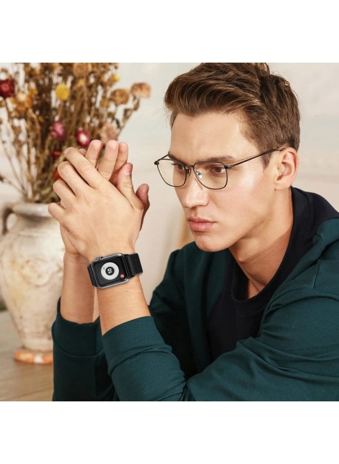 HILIMINY 10 Pack Stretchy Solo Loop Bands Compatible With Apple Watch 38mm 40mm 41mm, Elastic Nylon Sport Straps for iWatch SE Series 9 8 7 6 5 4 3 2 1, Braided No Buckles Men Women Wristband, A XS