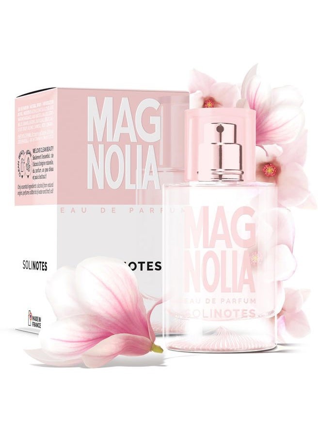 SOLINOTES Magnolia Perfume for Women - Eau De Parfum | Delicate Floral and Soothing Scent - Made in France - Vegan - 1.7 fl.oz