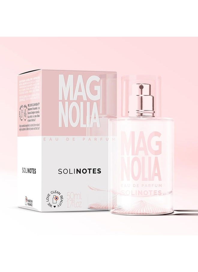 SOLINOTES Magnolia Perfume for Women - Eau De Parfum | Delicate Floral and Soothing Scent - Made in France - Vegan - 1.7 fl.oz