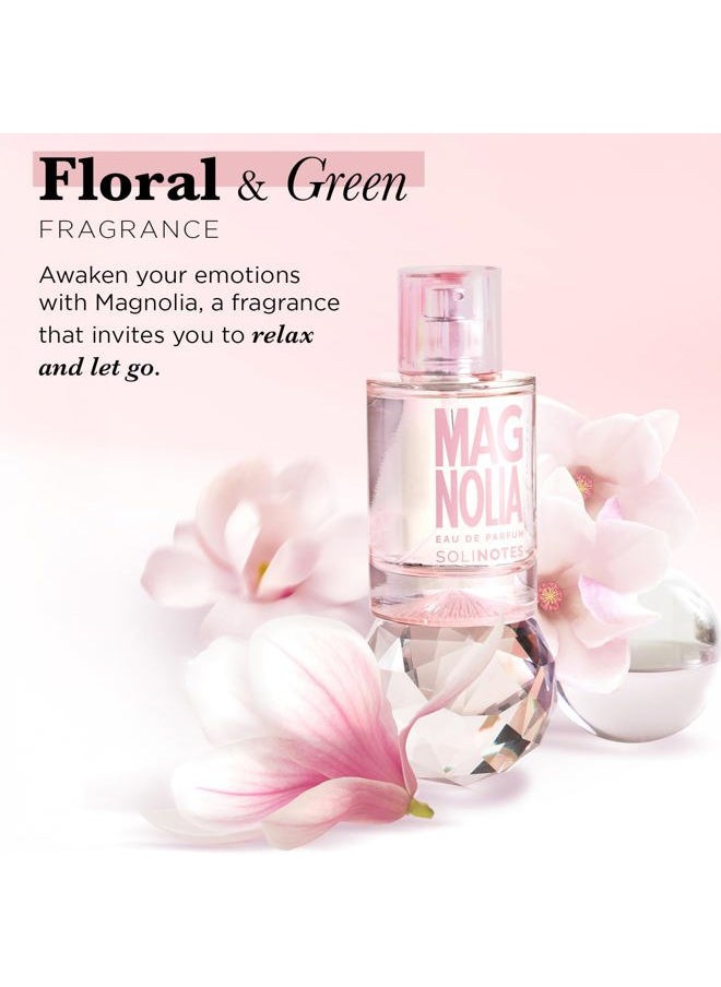 SOLINOTES Magnolia Perfume for Women - Eau De Parfum | Delicate Floral and Soothing Scent - Made in France - Vegan - 1.7 fl.oz