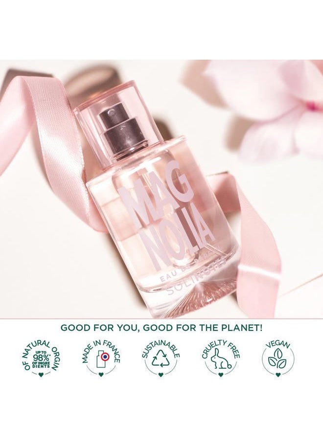 SOLINOTES Magnolia Perfume for Women - Eau De Parfum | Delicate Floral and Soothing Scent - Made in France - Vegan - 1.7 fl.oz