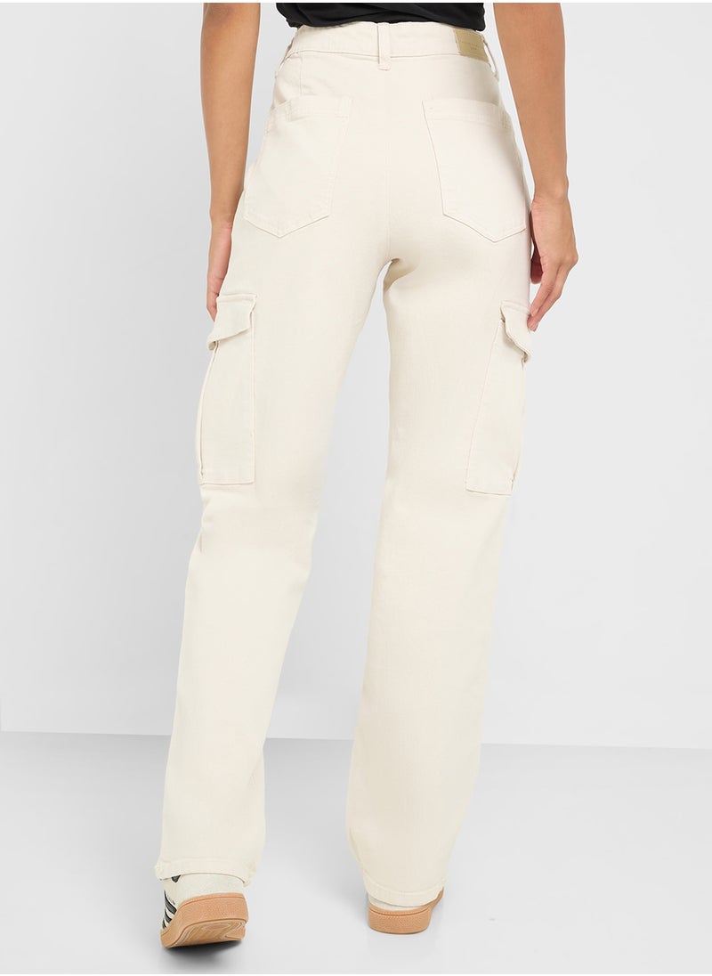 High Waist Cargo Pants