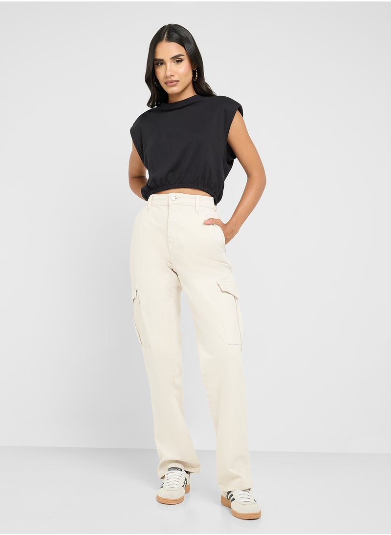 High Waist Cargo Pants