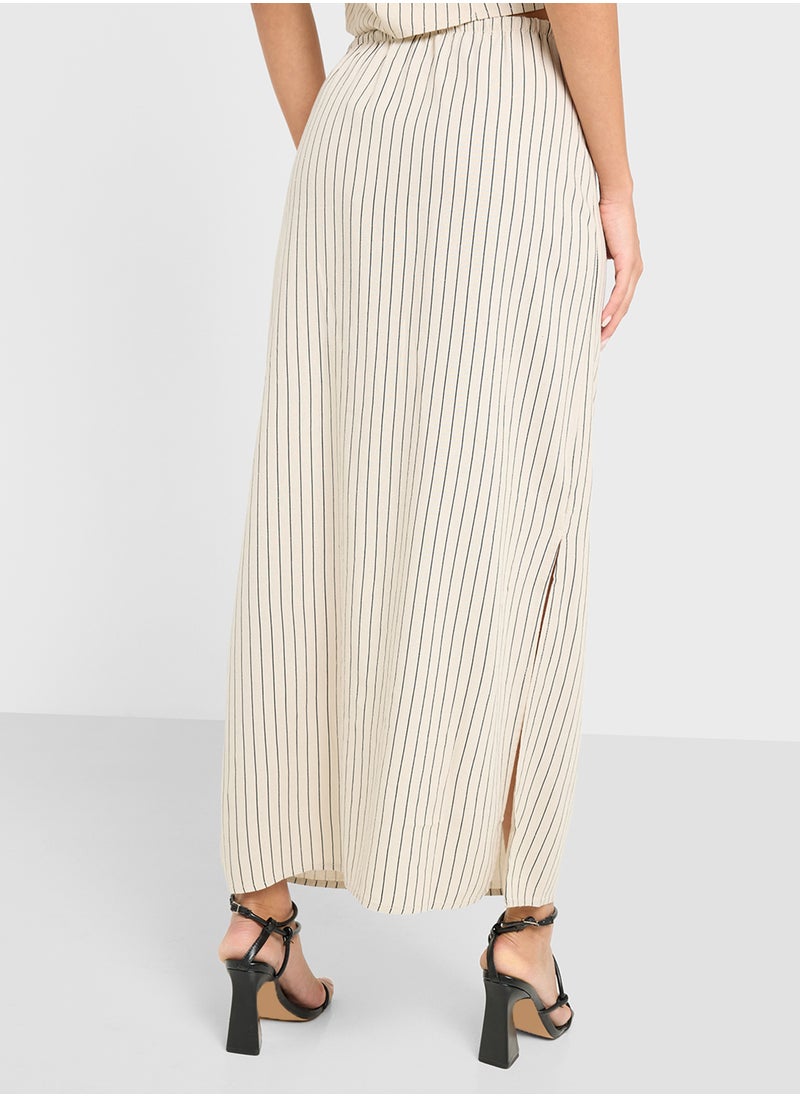 VMMYMILO M/W SLITED LONG SKIRT WVN GA
