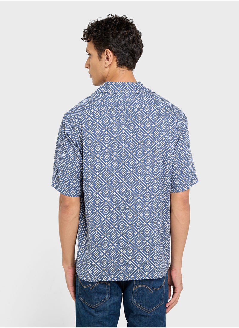 Aop Print Regular Fit Shirt