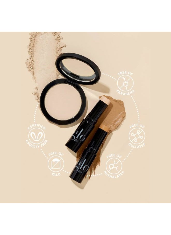 Pressed Base Powder Foundation Makeup (Golden Dark) - Flawless Coverage for a Radiant Natural, Second-Skin Finish