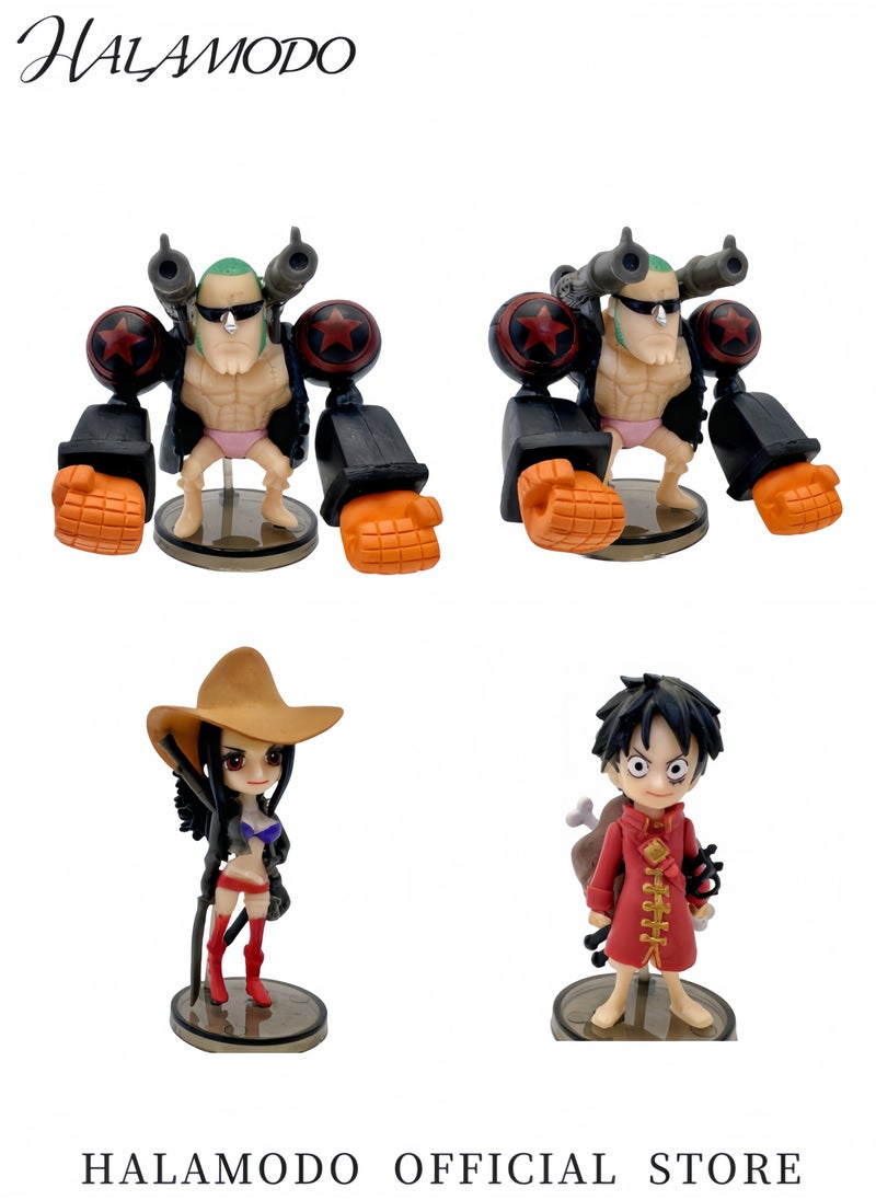 9PCS One Piece Doll Ornaments Action Figures Anime Figurines Heroes Figures Model Toy Collectible Model Toy Statues Gift for Kids in Birthday Party