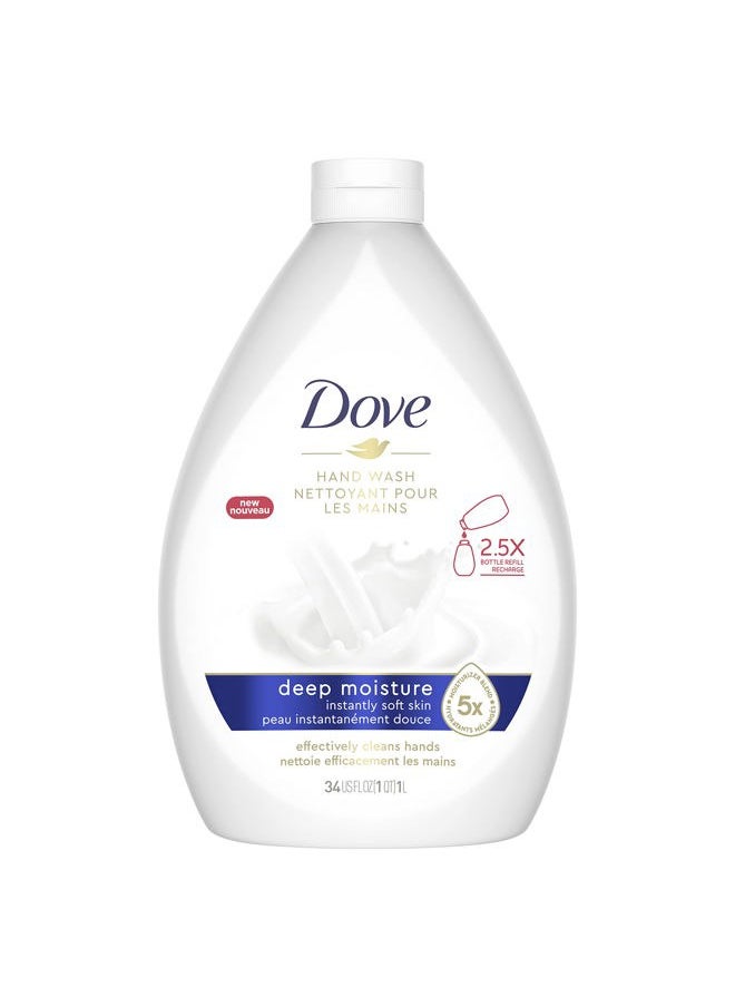 Advanced Care Hand Wash Deep Moisture Pack of 3 for Soft, Smooth Skin More Moisturizers Than The Leading Ordinary Hand Soap, 34 oz