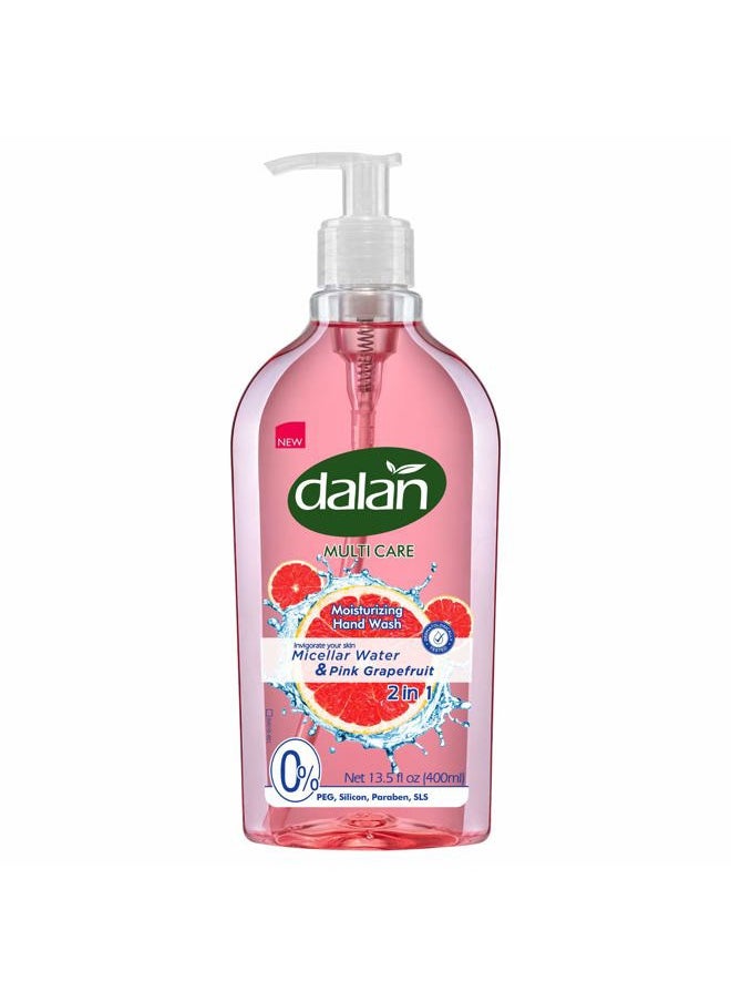 Pink Grapefruit Multicare Ultra Moisturizing Liquid Hand Soap for Normal and Dry Hands Fresh Clean and Soft Feeling (13.5 Fl Oz / 400 mL (Pack of 3))