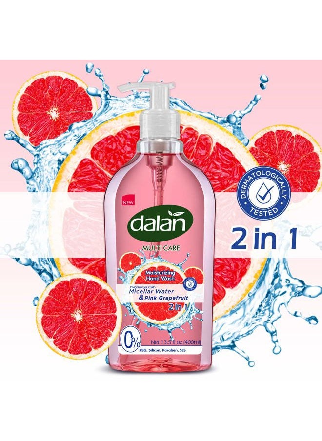 Pink Grapefruit Multicare Ultra Moisturizing Liquid Hand Soap for Normal and Dry Hands Fresh Clean and Soft Feeling (13.5 Fl Oz / 400 mL (Pack of 3))