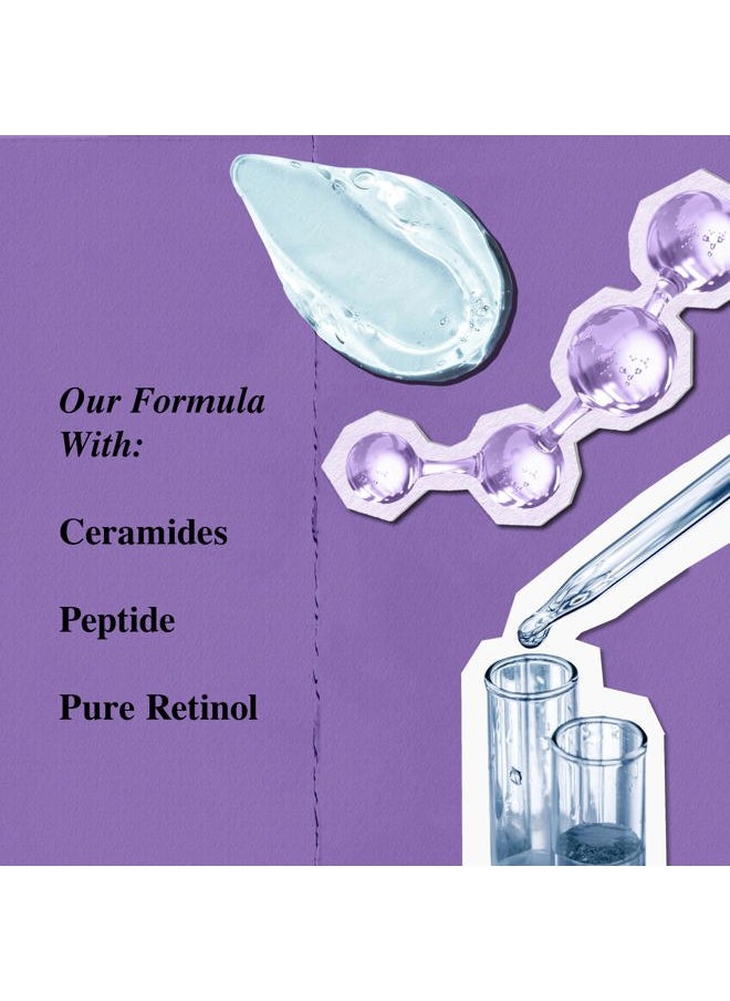 Daily Micro-Dose Anti-Aging Retinol Facial Serum, Reduces Wrinkles, Firms Skin, Evens Skin Tone, Youth Renewing & Hydrating Formula, with Retinol & Ceramides, Paraben-free - 1.7 fl oz
