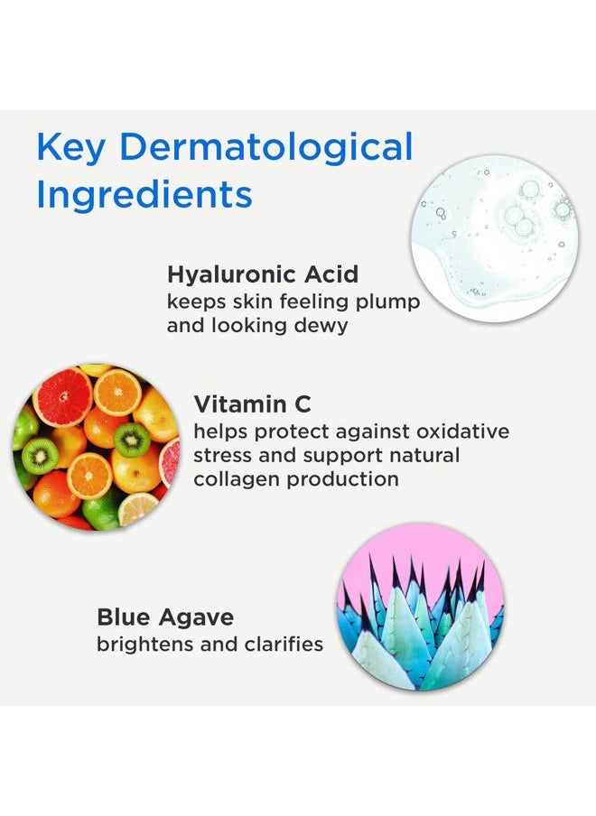 Calm Cool + Corrected Dermatologist Formulated Moisture Recovery Hyaluronic Acid Serum with Vitamin C & Niacinamide; Hydrating & Brightening Anti Aging Serum for Sensitive Skin - 1 fl oz